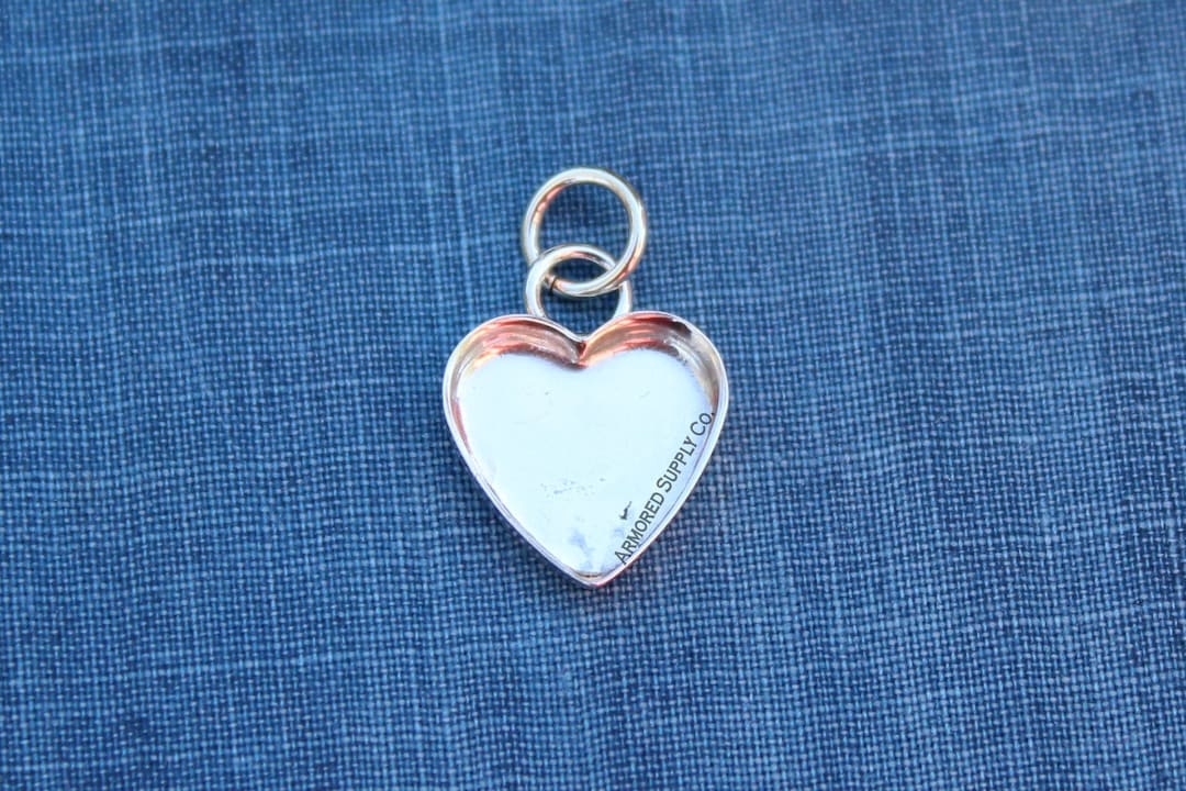 Heart Bezel Pendant Blank Mounting, Wholesale Blanks, Silver Heart ...