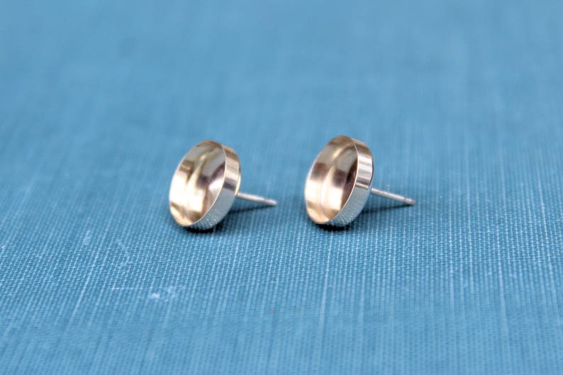 7mm Stud Earring Blanks Blank Stud Settings Wholesale Etsy