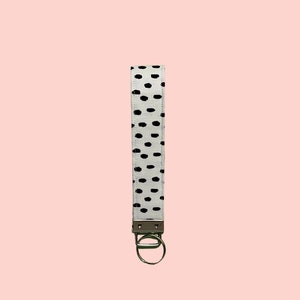 Dalmatian Spots / Polka Dots Key Fob Wristlet Keychains image 2
