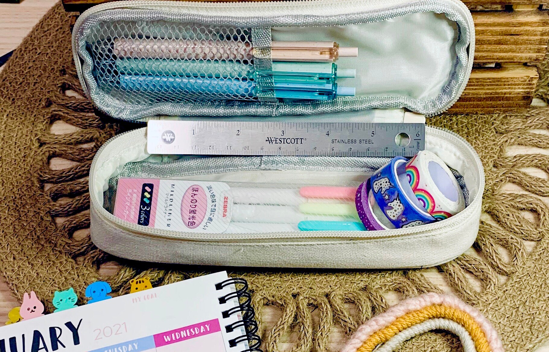 Personalized Pencil Pouch Planner Organization Etsy