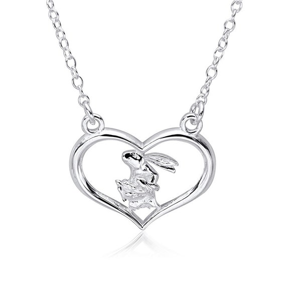 Heart Necklace Guess How Much I Love You I Love You up to Etsy