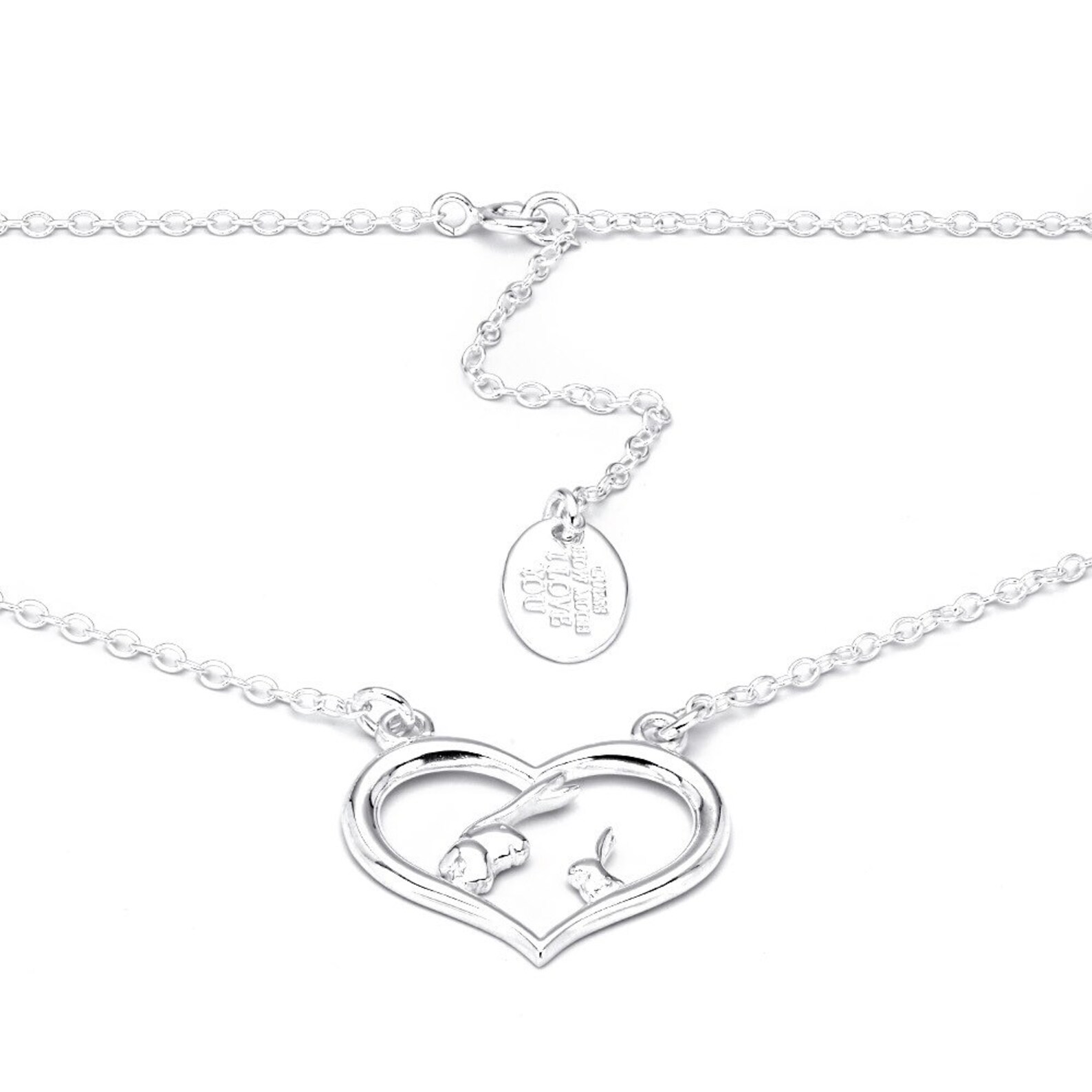 Heart Necklace Guess How Much I Love You Guess How Much I Etsy