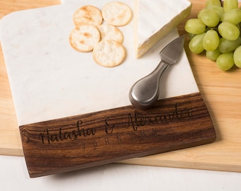 Tabla de cortar para bodas, tabla de cortar personalizada para regalo de bodas, regalo de bodas personalizado, tabla de cortar de mármol, regalo de bodas con foto personalizada