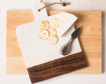 Tabla de quesos personalizada, regalo para mamá, bandeja de corte grabada, tabla para servir, regalo de boda personalizado, bandeja de madera para servir, regalo para ella