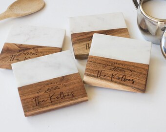 personalized coaster etsy