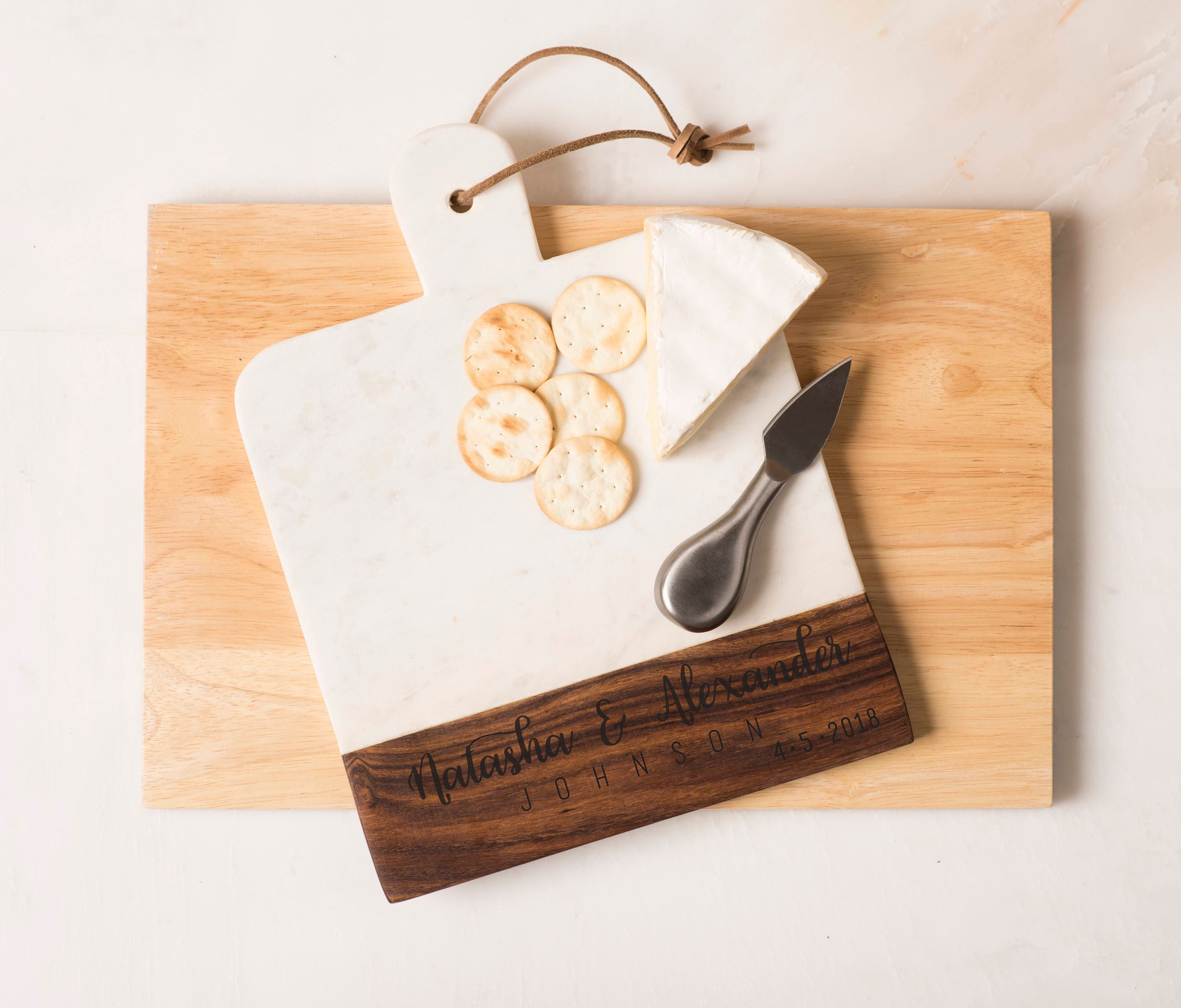 Mom Birthday Gift: Custom Engraved Cheese Board for Kitchen