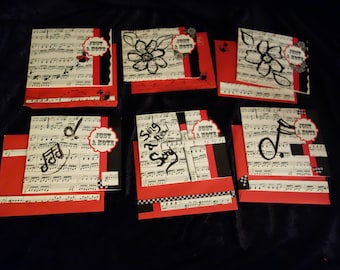 Just the "right note" cards- handcrafted
