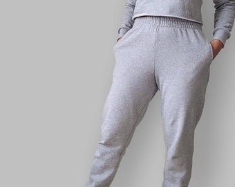 VINTAGE COLLECTION 100% Organic Cotton Fleece Sweatpants | Ultra soft warm joggers | Unisex Cut
