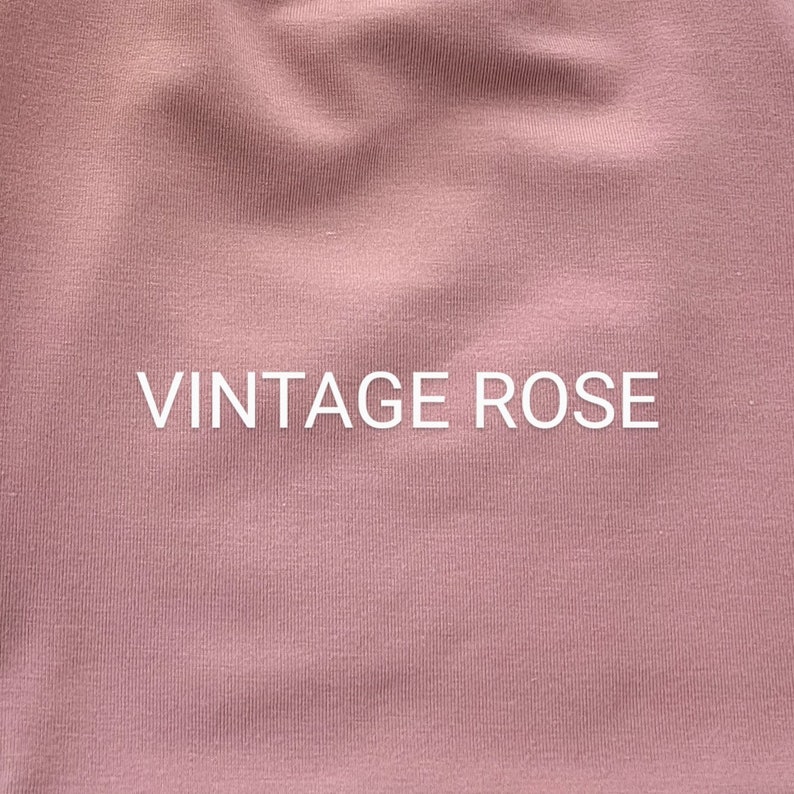 Crew Neck Crop Tank Top Made in Canada Soft Sustainable Bamboo Shirt Light Breathable Crop Top Comfortable Spring Summer Capsule Wardrobe Vintage Rose