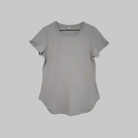 Bamboo Crew Neck Slim Fit T-Shirt | DOVE | Ready to Ship SALE