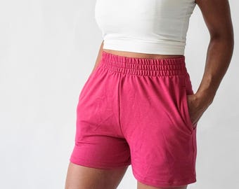 Summer Lounge Shorts | Raspberry