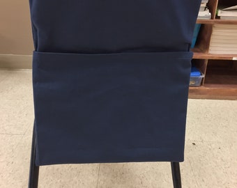 24 Tasche Per Sedie Da Aula - Extra Large 49,5x41,9 Cm - Organizzazione Per Scuola, Asilo O Casa