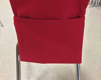 Ten 10 Chair Pockets for Classroom Chair Bag 12, 14, 15,or 17 inch width Classroom and Desk Organization