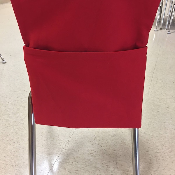 Overstock Ready to Ship Chair Pockets for Classroom or Homeschool Chair Elementary Desk Organization Chair Bag 14"  15" or 17"  inch width