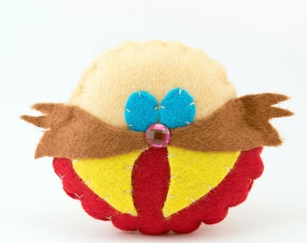 Dr Robotnik Eggman, Sonic the Hedgehog, Hanging Ornament, Pin badge, Christmas decor, Christmas gift, Christmas tree Decor, Sega, Gamer gift