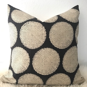 Brown, Indian, Mandala, Bohemian, Boho Pillow