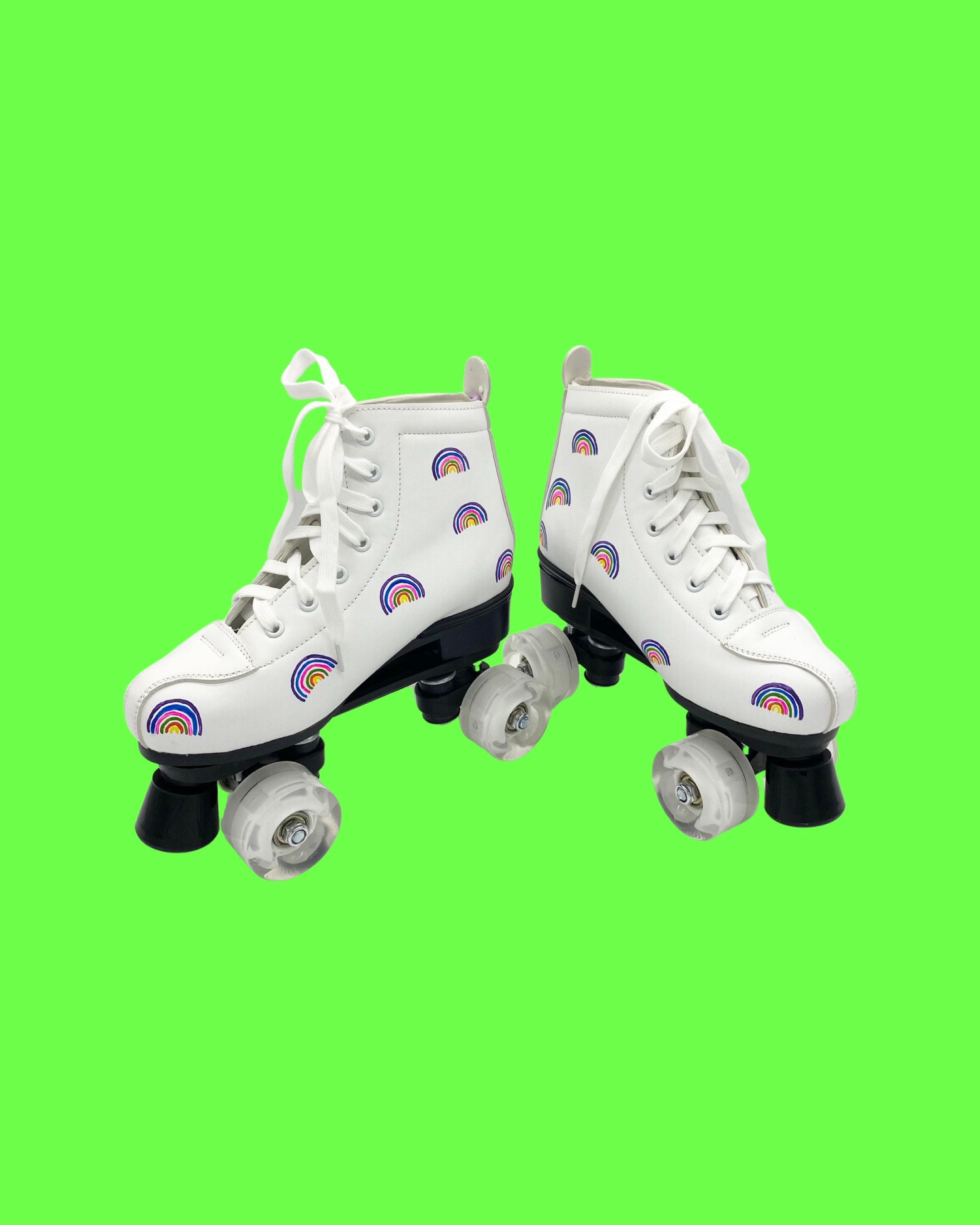 CUSTOM ORDER Rainbow Roller Skates Custom Made Skates Etsy