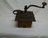 Antique Vintage Tin Coffee Grinder Metal Mill Collectible From 1800 39 s
