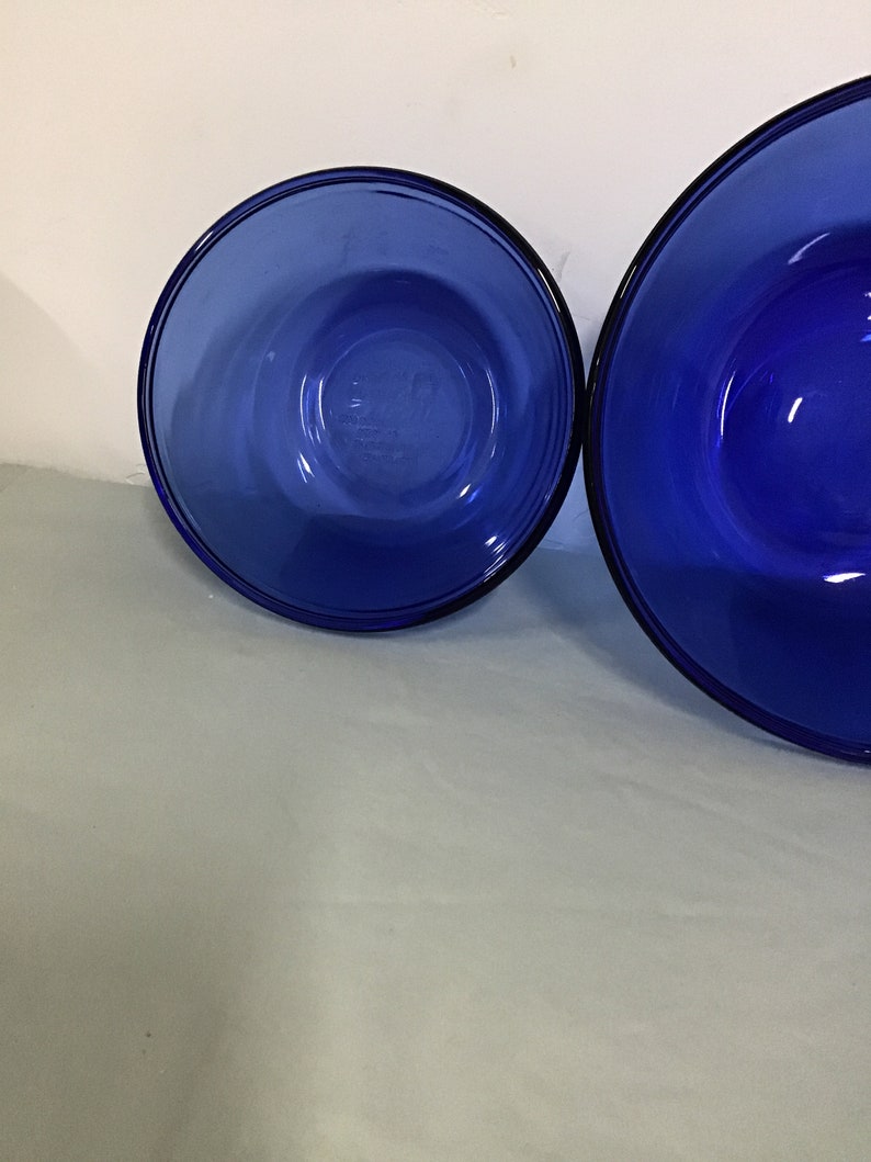 Anchor Hocking cobalt Blue Mixing Bowls Set of Etsy