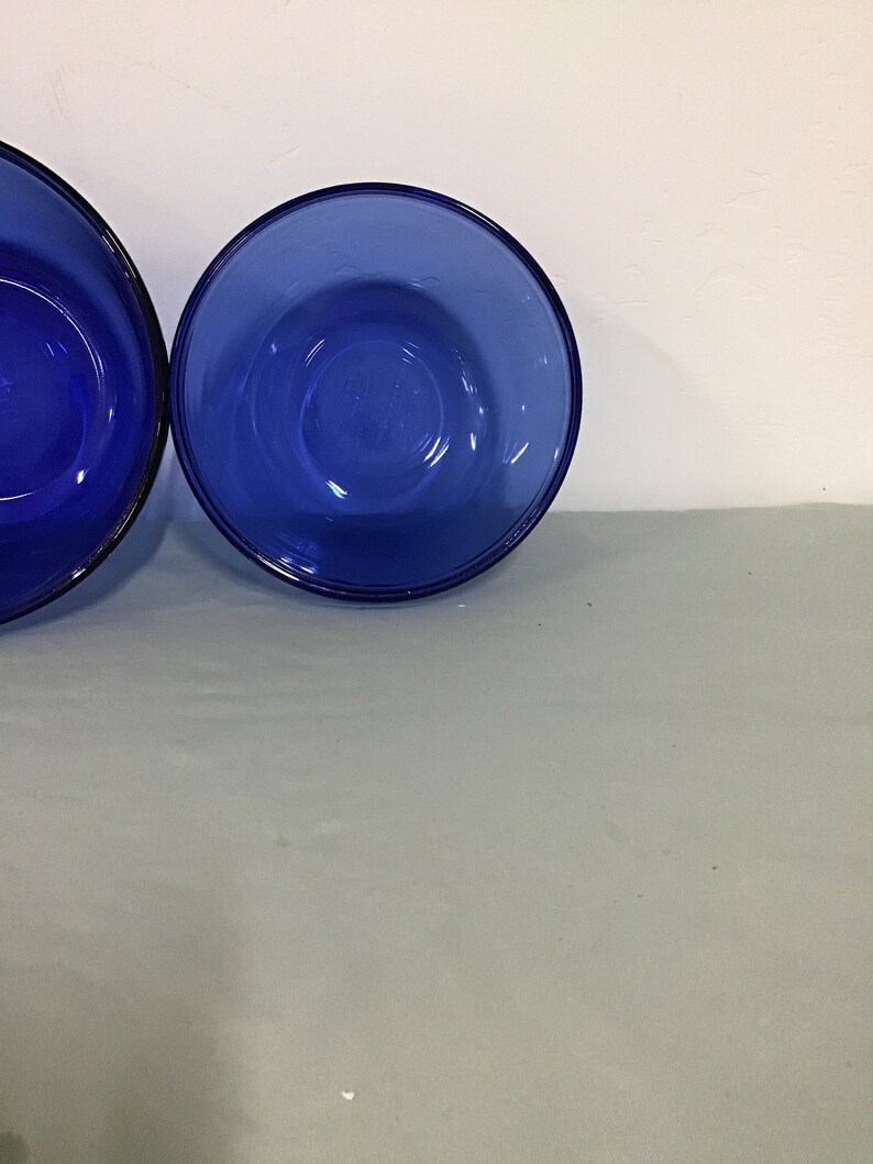 Anchor Hocking cobalt Blue Mixing Bowls Set of Etsy