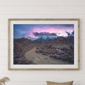 Alabama Hills Mt.Whitney Wall Print or Canvas
