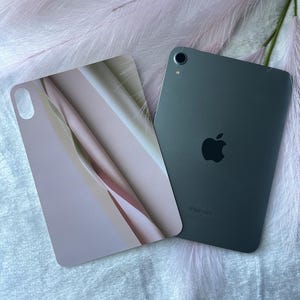 Pearl Silk iPad Mini Case Insert -  iPad Mini 6 & 7 — Pink Cream Cardstock Insert - Read Description - Case not Included