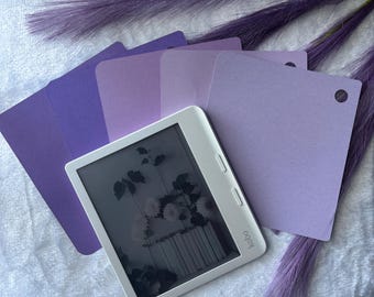Purple Tones Kobo Case Inserts - (Thin Thickness 180gsm) - Kobo Clara BW & Colour, Kobo Libra  — Read Description  - Case not Included