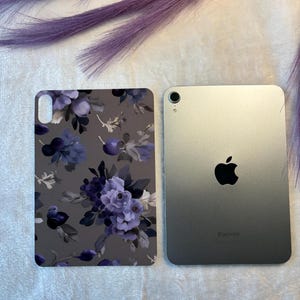 Midnight Bloom iPad Case Insert – iPad Mini 6/7 & iPad Air 11” (M3/M2, 2025/2024) – 180gsm Cardstock – Case NOT Included – Read Description