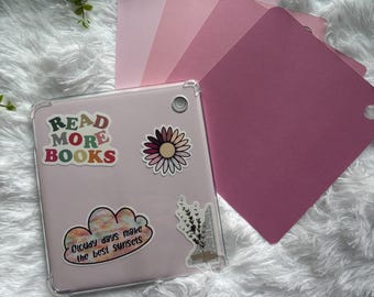 Pink Tones Kobo Case Inserts - Kobo Clara BW & Colour, Kobo Libra Colour  — (Thin Thickness 180gsm) - Read Description  - Case not Included