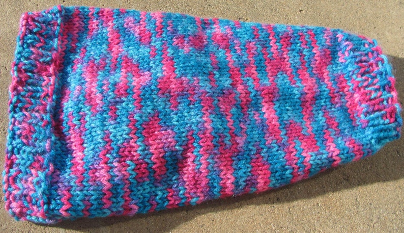 Handmade Bright Colored Dog Sweater Small Dog Multi-Color BluePink Sweater Multicolor Dog Sweater Small Dog Apparel