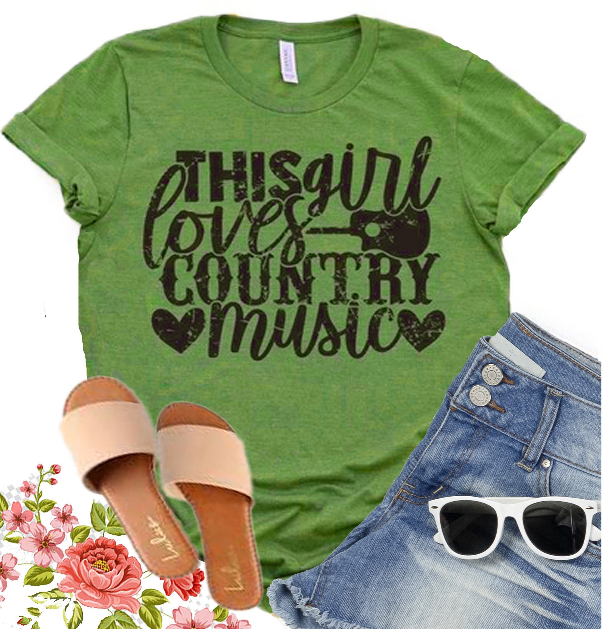 This Girl Loves Country Music TShirt l Country Music TShirt l Etsy