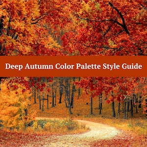 Dark Autumn Color Palette Style Guide PDF | Personalized Seasonal Color Analysis