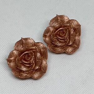 Rose Gold Rose Stud
