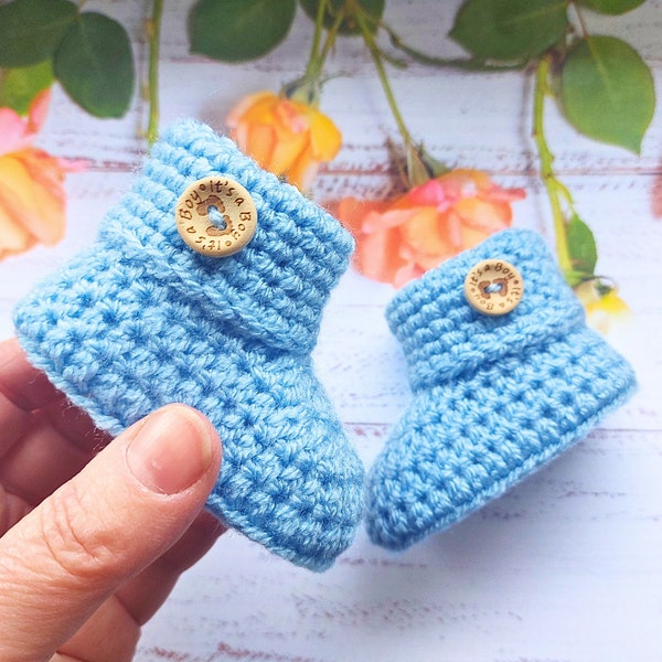 newborn booties boy