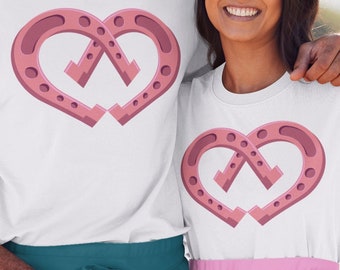 Hoefijzer hart graphic tees, Western Valentijnsdag t-shirts, Cowboys tshirts, Country cowgirl tops, Southwest hippische rodeo tumblr t