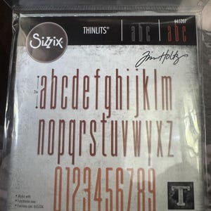 Tim Holtz Sizzix Thinlits-Alphabets