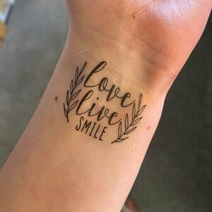 Inspirational Temporary Tattoos