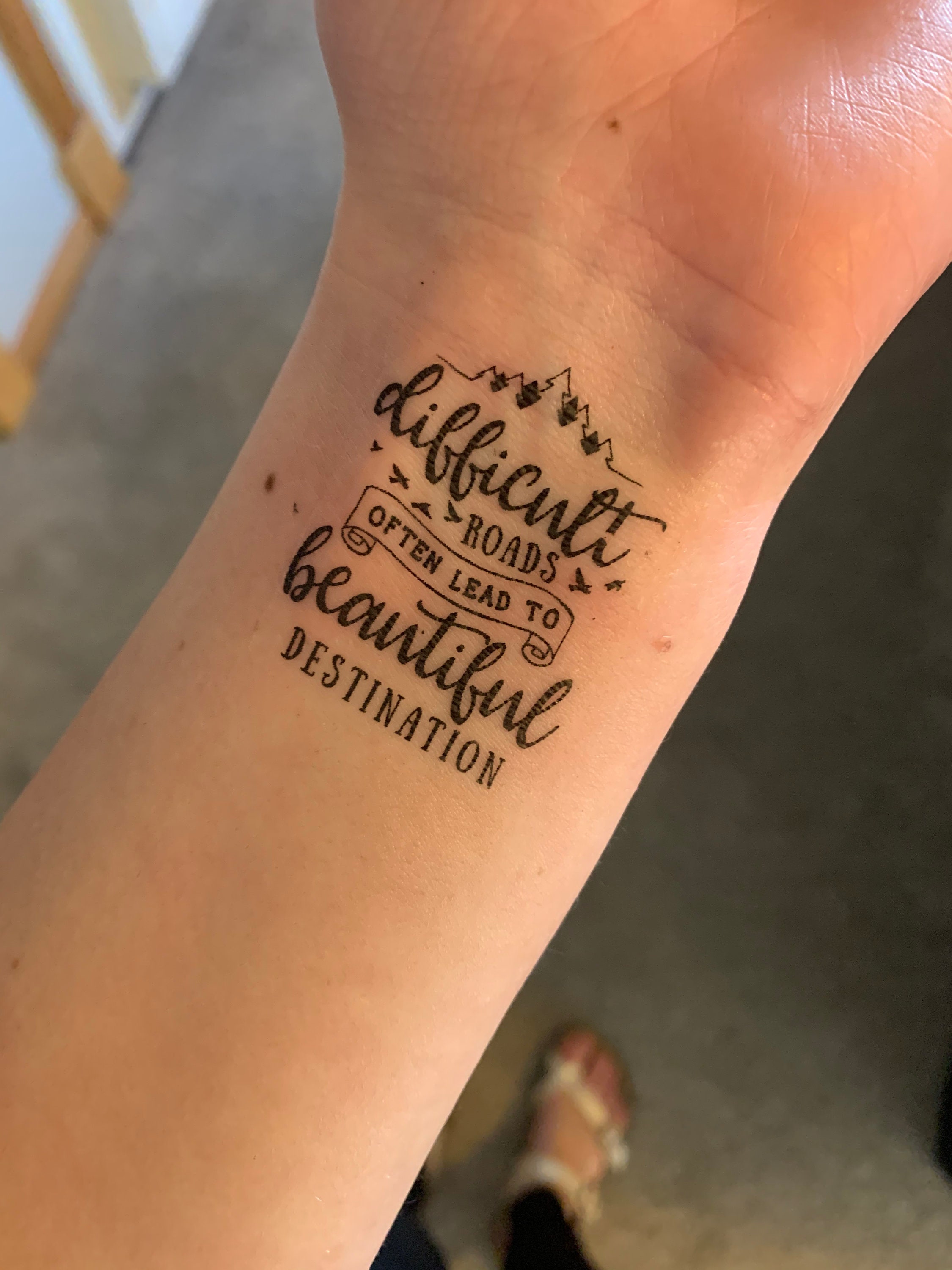 tinkerbell quote tattoo