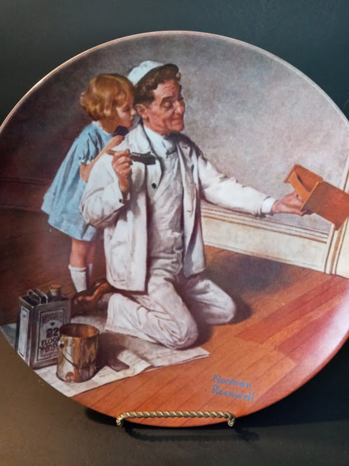 The Painter Collectible plate by Norman Rockwell 1983 Etsy