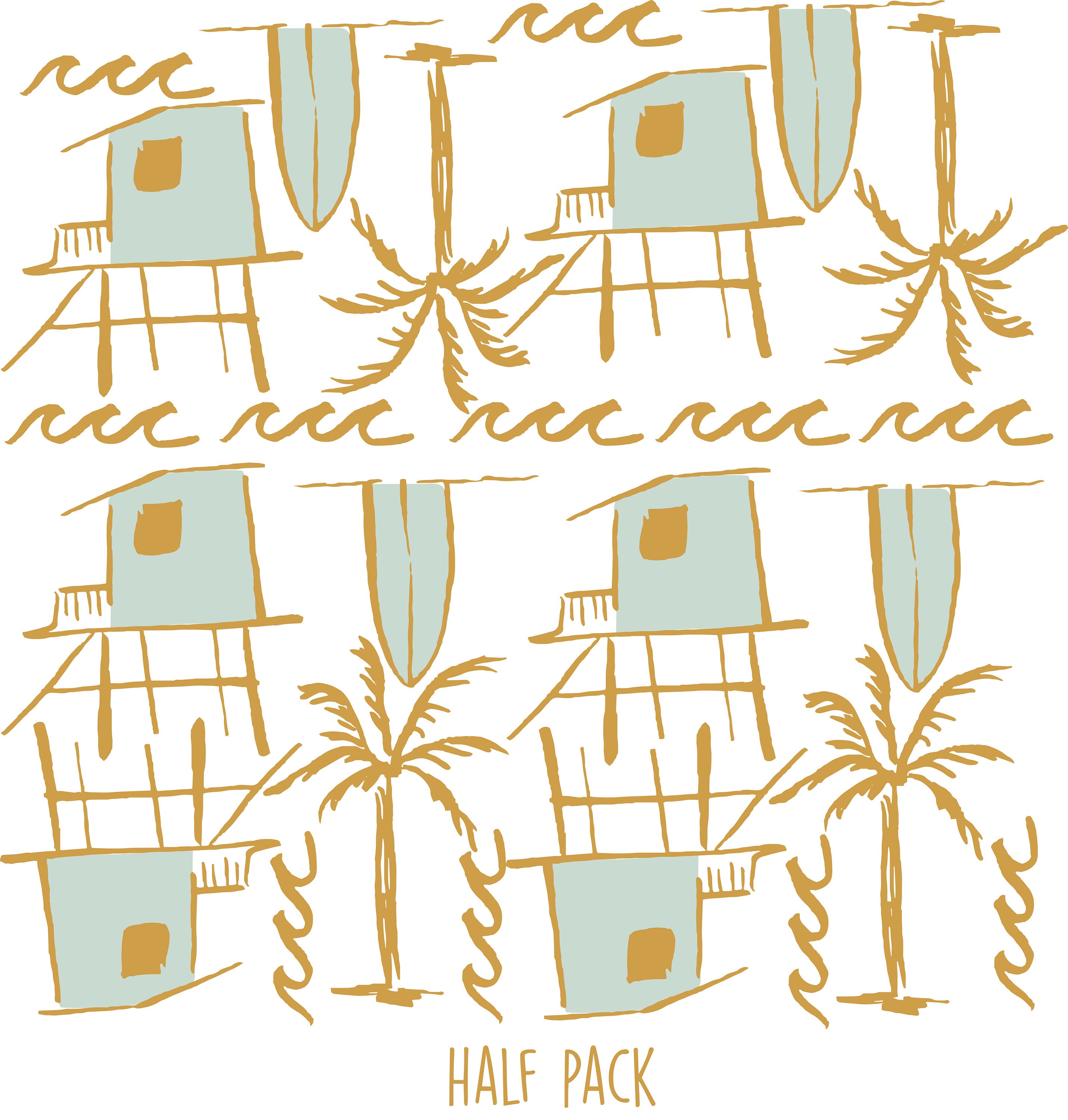 Beach Town Wall Decals, Wave Decals, Surfboard Decals, Beach House ...