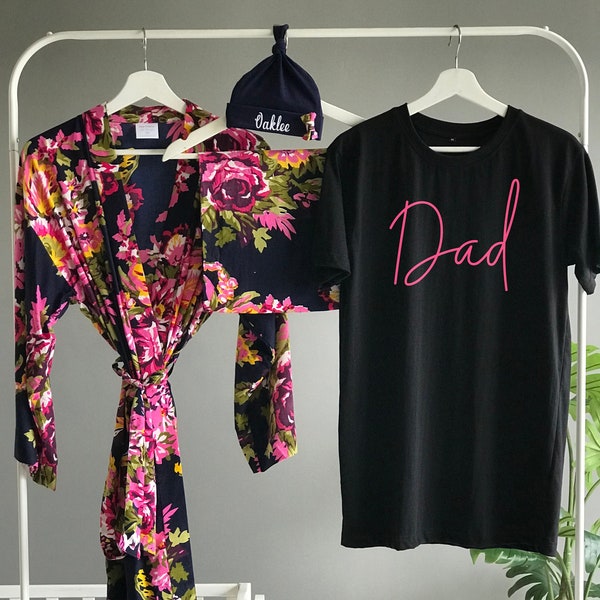 Pink Robe and Swaddle Set Etsy