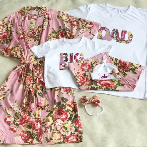 Maternity Robe and Swaddle Set. Mommy and Me Outfits. Baby Etsy