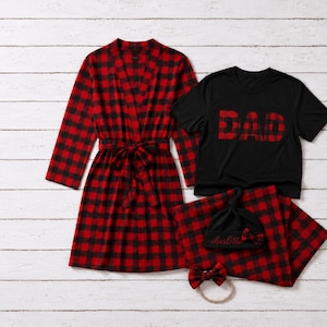 red plaid maternity dress Plaid 3/4 Sleeve Round Neck Ruched Maternity Dress RED/BLACK / SMALL