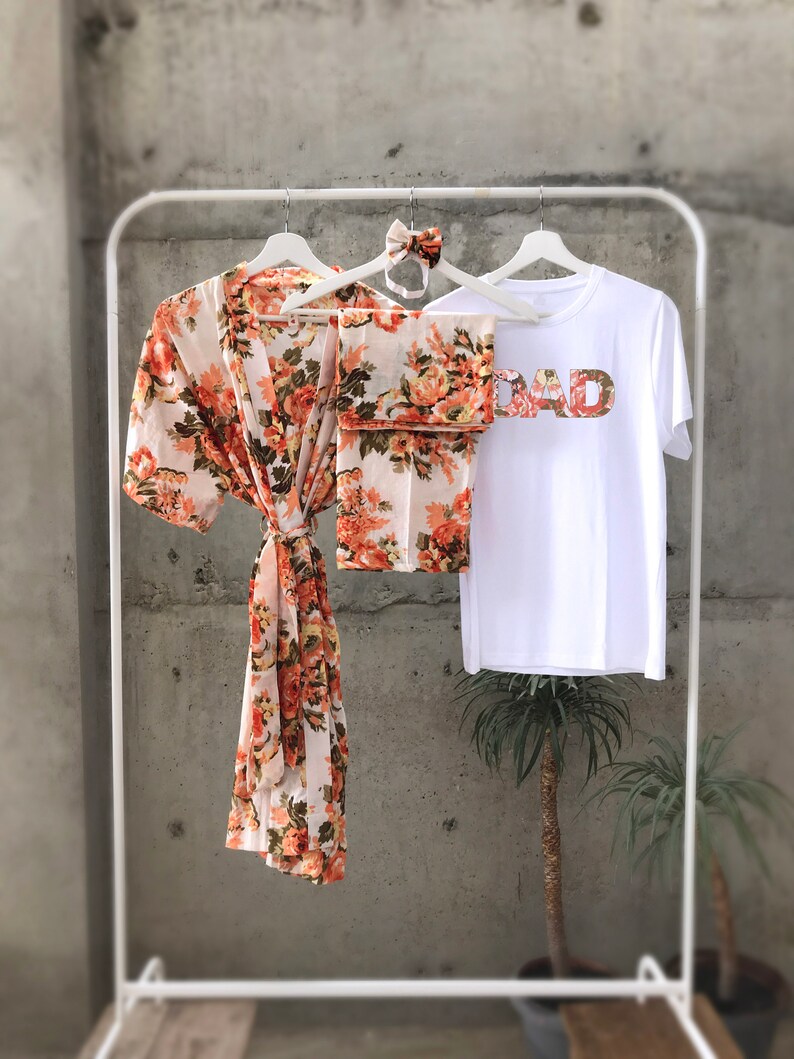 Maternity Robe Mommy and Me Robe and Swaddle Set Girl Mom Etsy