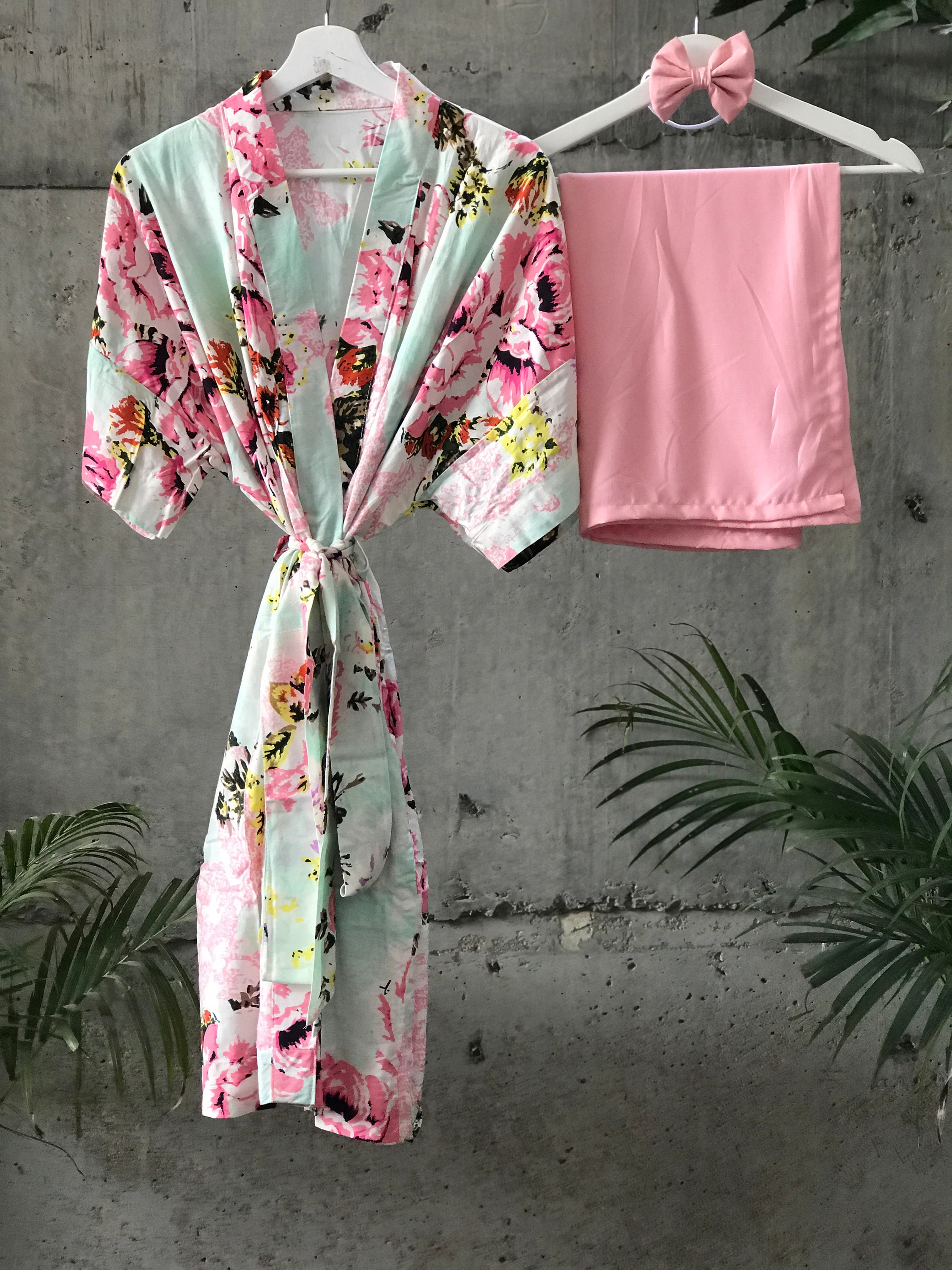 Maternity robe and swaddle set girl. Mommy and me robe and Etsy