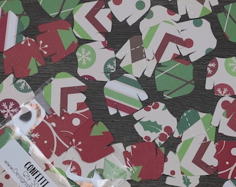 1" Ugly Christmas Sweater Confetti, Qty 50