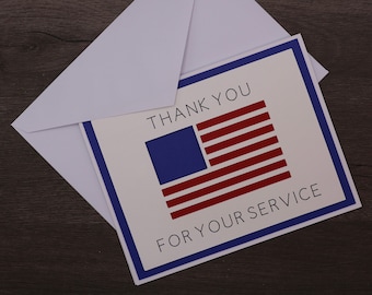 Veterans Day Thank You For Your Service Greeting Card