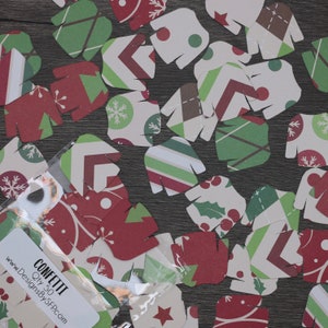 1" Ugly Christmas Pullover Konfetti, Menge 50