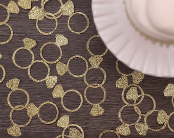 1" Engagement Ring Confetti, Qty 50