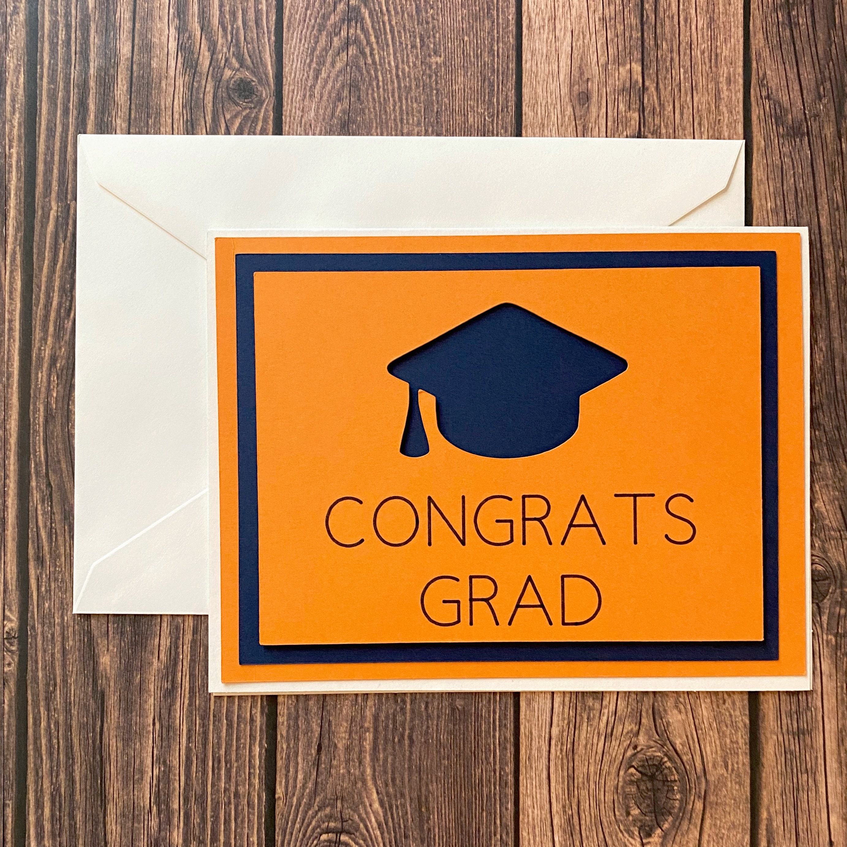 Auburn Graduation Party Pack / Auburn Graduation Card / Orange Etsy